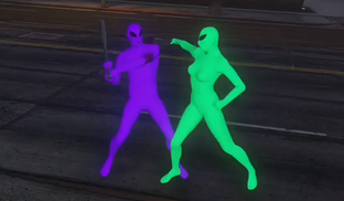 В Grand Theft Auto V началась масштабная война разноцветных «пришельцев»